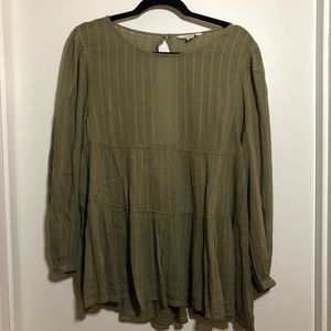 Army Green Babydoll Tunic